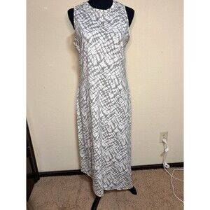 Any Body Women’s 100% Cotton Tie Die Maxi Dress Asymmetrical Hem Boho Coastal S